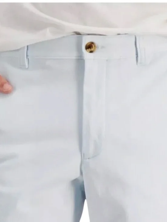 Club Room Men's Regular-Fit 9" 4-Way Stretch Shorts Pearl Blue Size 32 - NWT - Picture 2 of 3